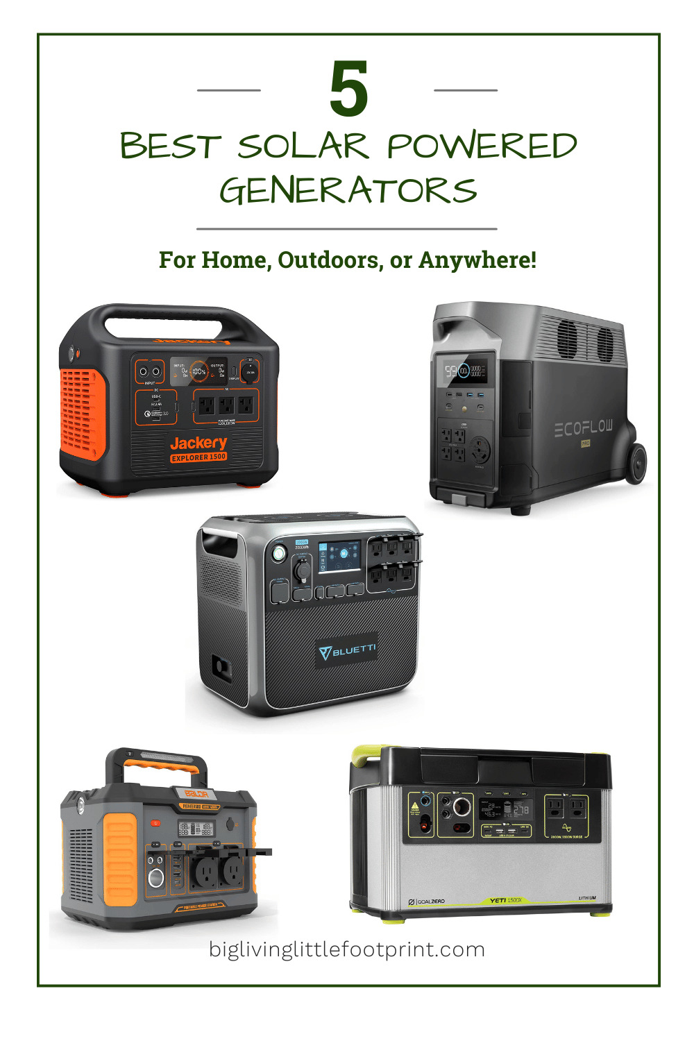 5 Solar Generators