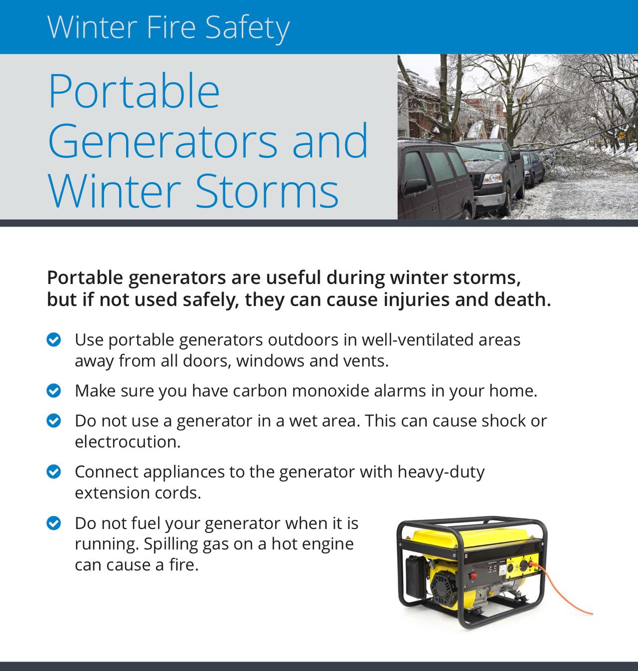 Safety Tips With A 2200I Generator