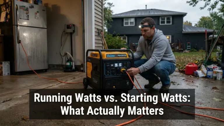 Running vs starting watts explained visually
