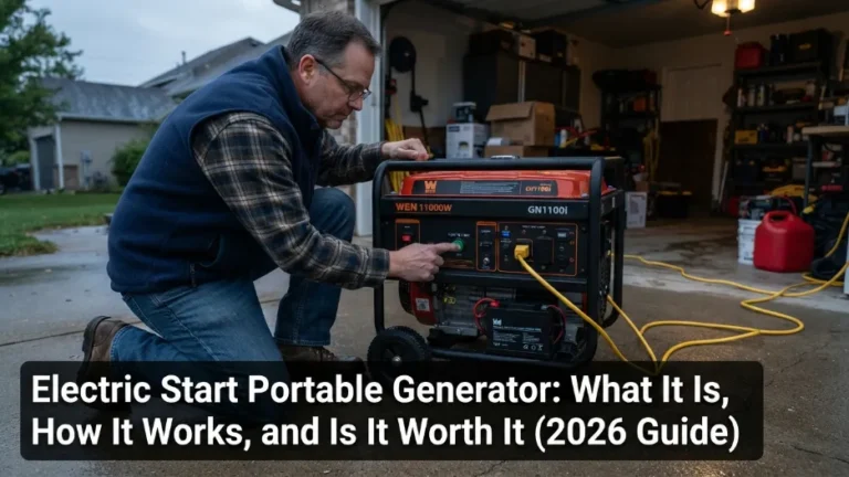Electric Start Portable Generator: What It Is, How It Works, and Is It Worth It (2026 Guide)
