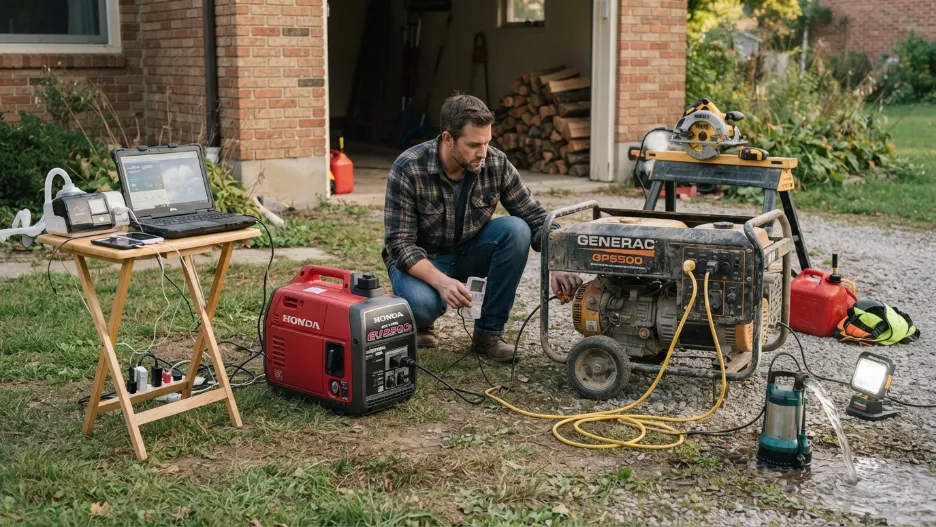 Comparing inverter and open-frame portable generators
