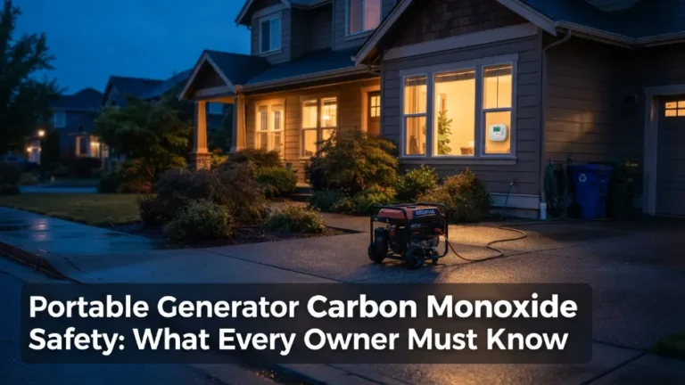 Portable Generator Carbon Monoxide Safety: What Every Owner Must Know