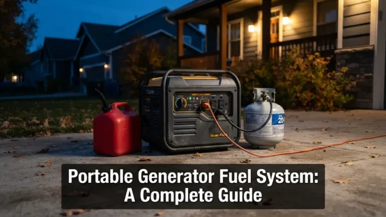 Portable generator fuel system overview