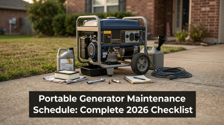 Portable Generator Maintenance Schedule