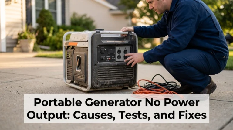 Portable Generator No Power Output