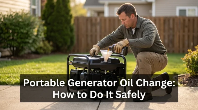Portable Generator Oil Change