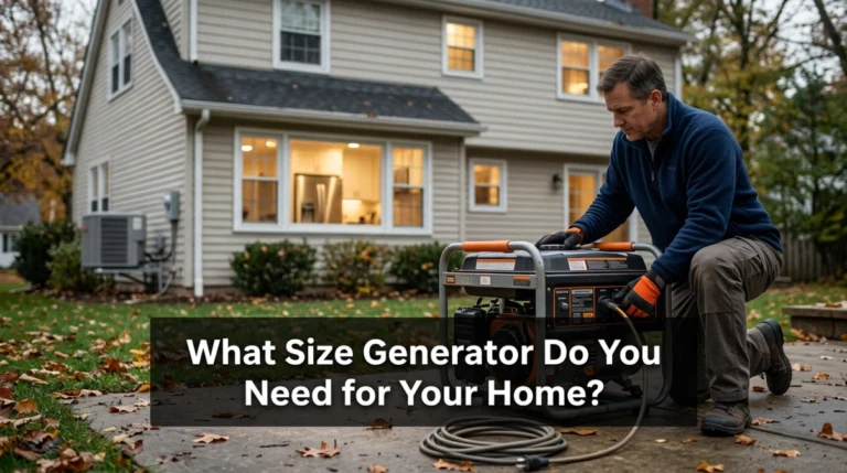 What Size Generator Do You Need for Your Home