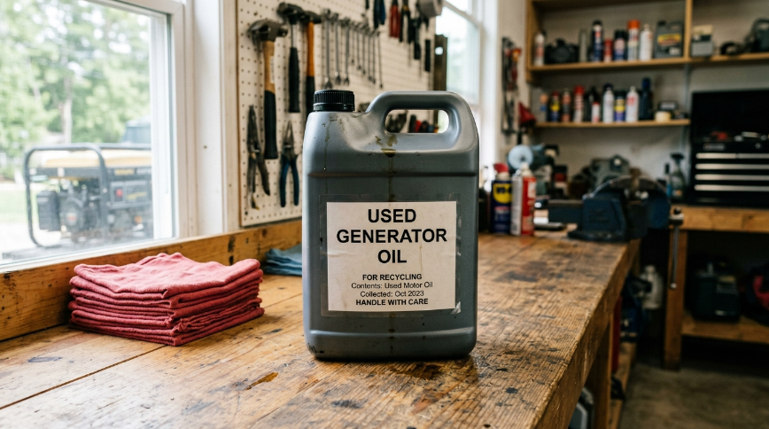 What Should You Do With Used Generator Oil