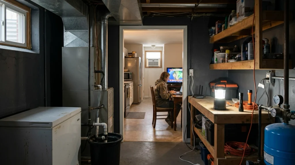 Refrigerator, freezer, furnace, pumps and other household loads during generator backup