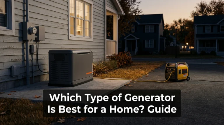 Standby and inverter generators illustrating the best generator type for home backup