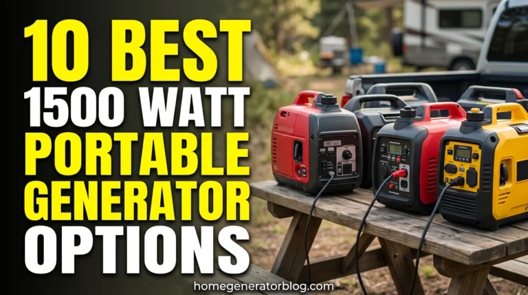 Best 1500 Watt Portable Generator Options