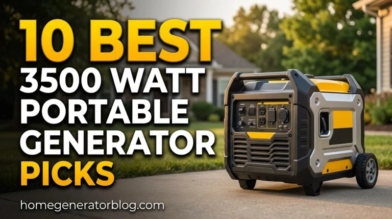 Best 3500 Watt Portable Generator Picks