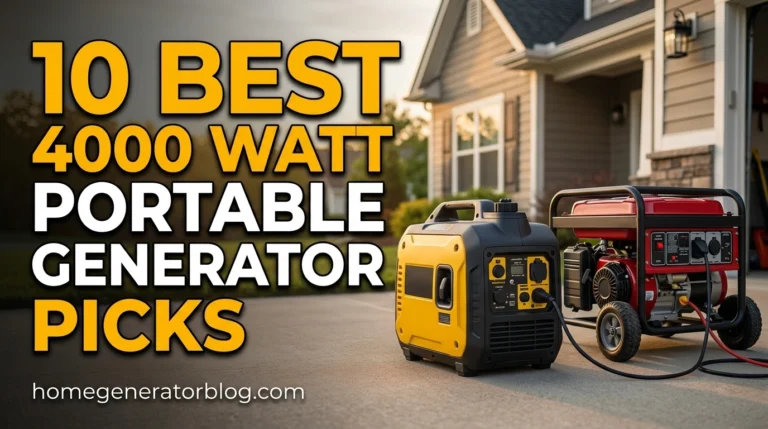 Best 4000 Watt Portable Generator Picks