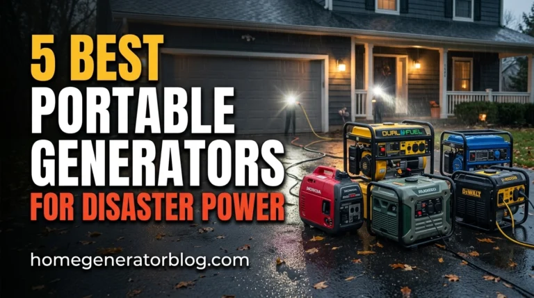 Best Portable Generators for Disaster Power