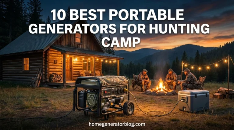 Best Portable Generators for Hunting Camp