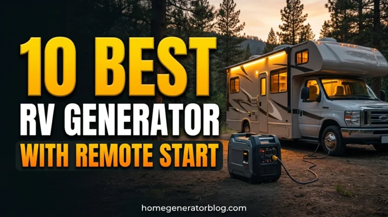 Best RV Generator With Remote Start