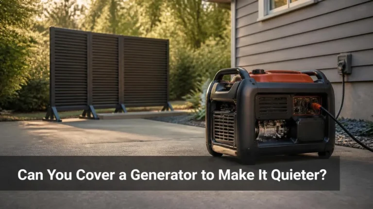 Can You Cover a Generator to Make It Quieter