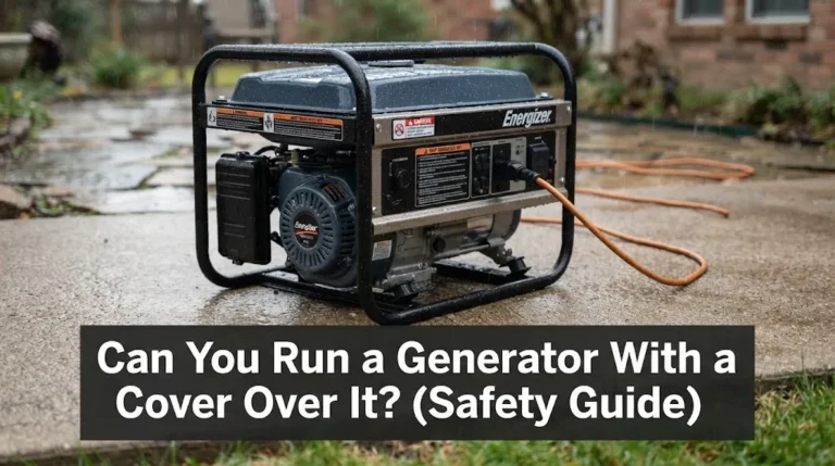 Can You Run a Generator With a Cover Over It