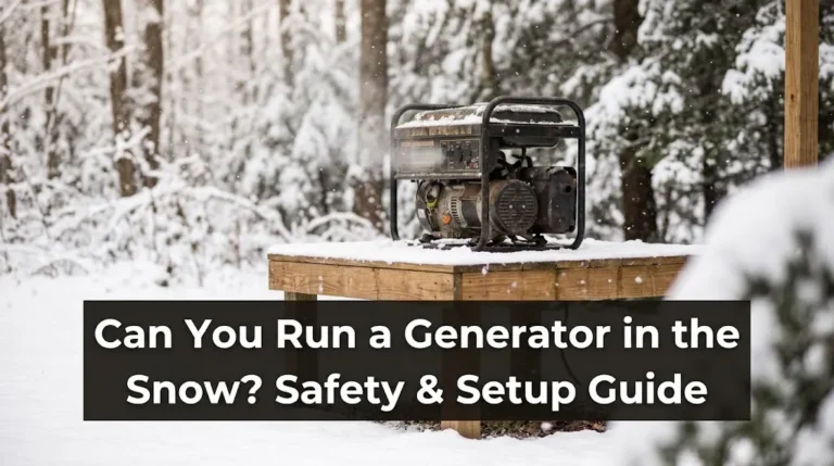 Can You Run a Generator in the Snow