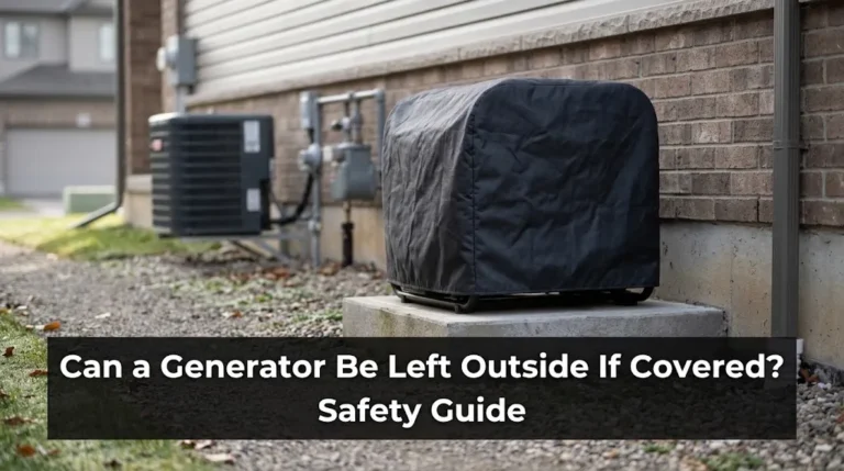 Can a Generator Be Left Outside If Covered