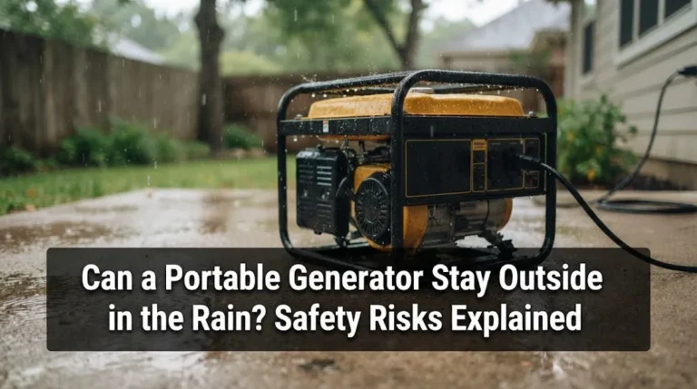 Can a Portable Generator Stay Outside in the Rain