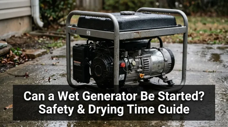 Can a Wet Generator Be Started