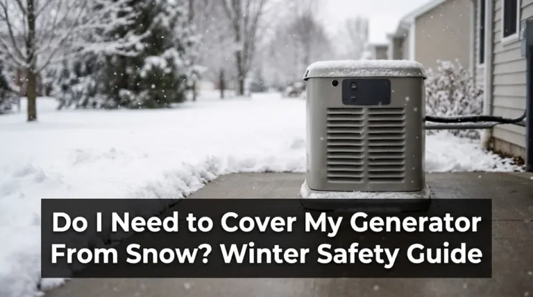 Do I Need to Cover My Generator From Snow
