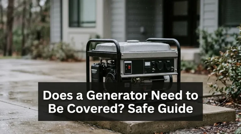  Does a Generator Need to Be Covered