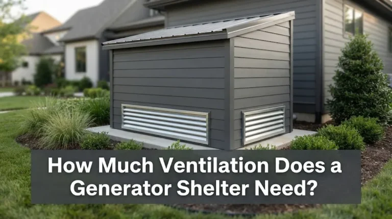 How Much Ventilation Does a Generator Shelter Need