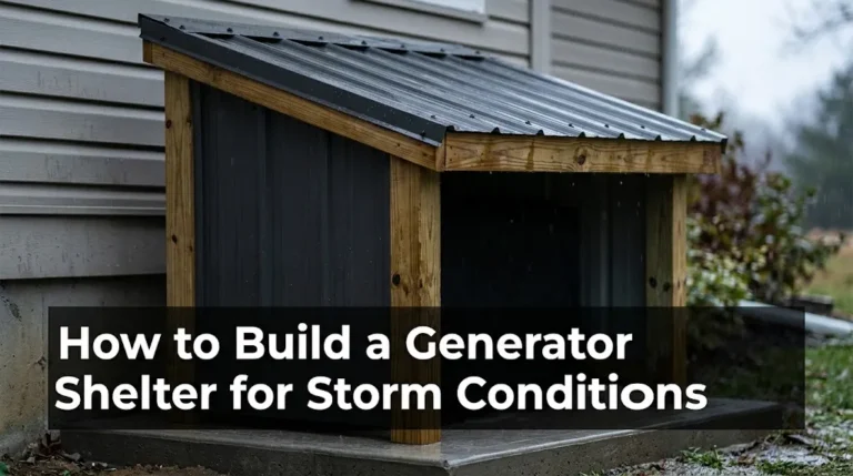 How to Build a Generator Shelter for Storm Conditions