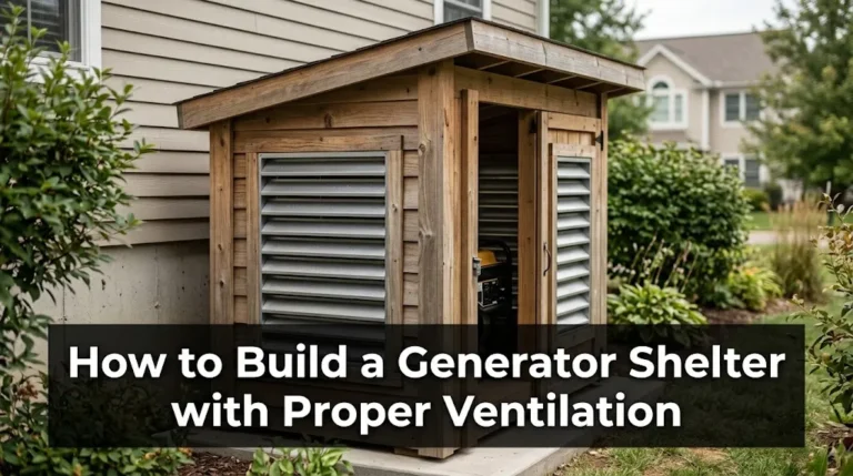 How to Build a Generator Shelter with Proper Ventilation