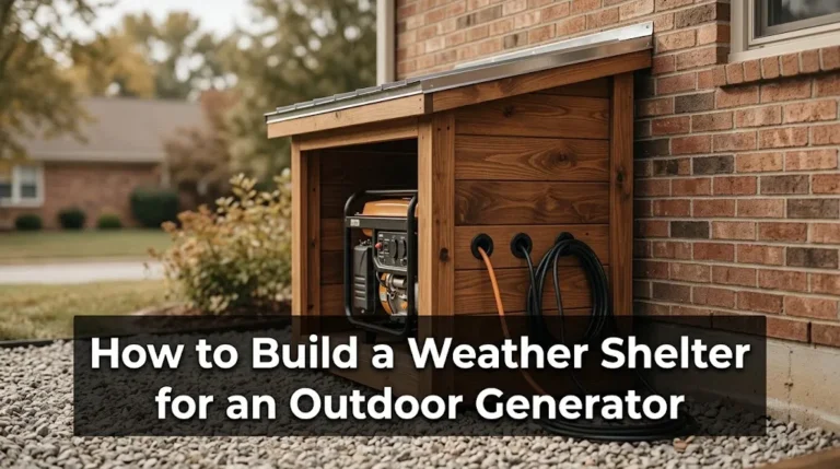How to Build a Weather Shelter for an Outdoor Generator