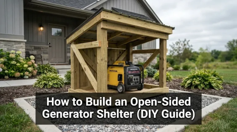 How to Build an Open-Sided Generator Shelter