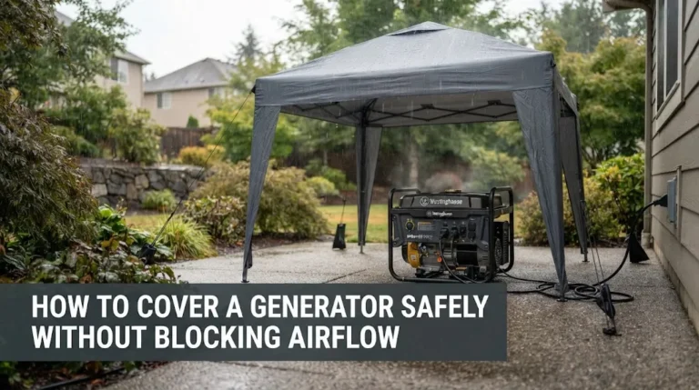 How to Cover a Generator Safely Without Blocking Airflow
