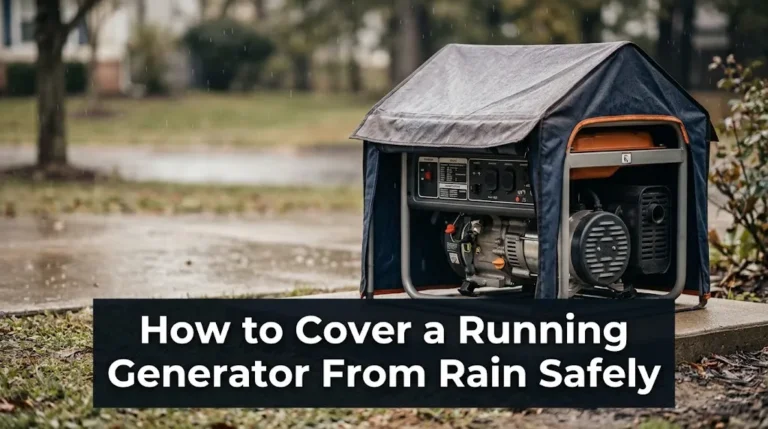 How to Cover a Running Generator From Rain Safely