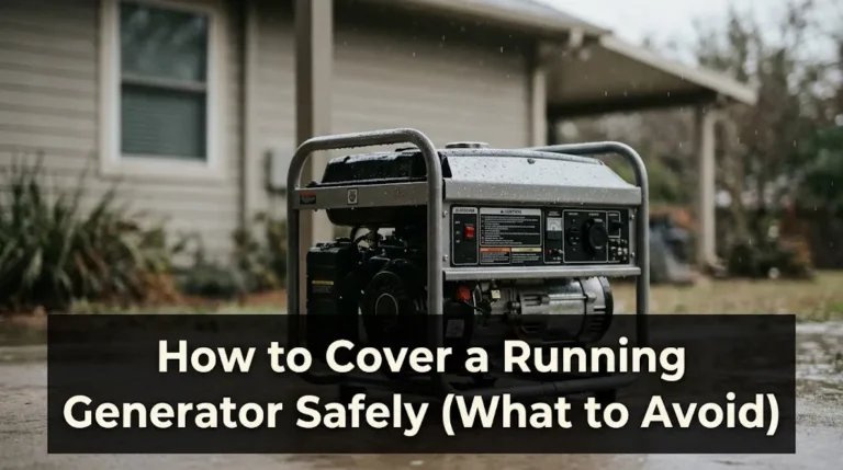 How to Cover a Running Generator Safely