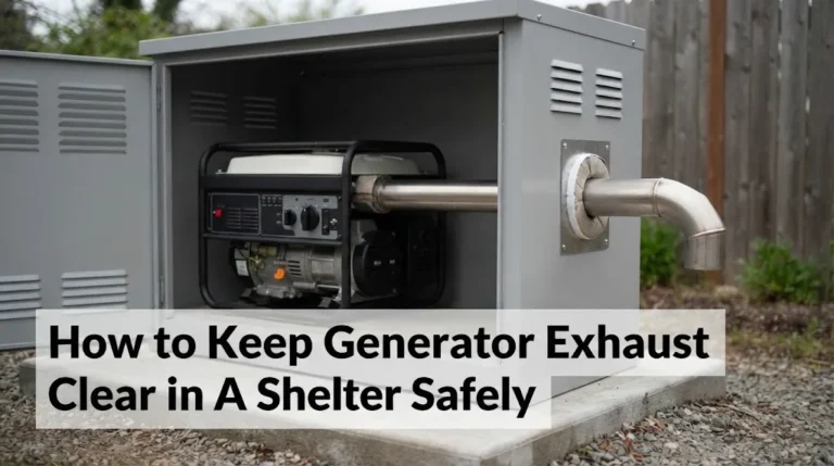 How to Keep Generator Exhaust Clear in a Shelter Safely