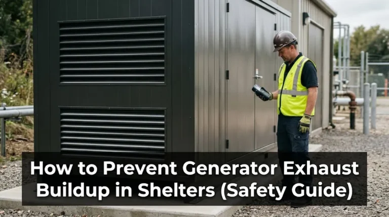 How to Prevent Generator Exhaust Buildup in Shelters