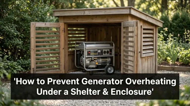 How to Prevent Generator Overheating Under a Shelter & Enclosure