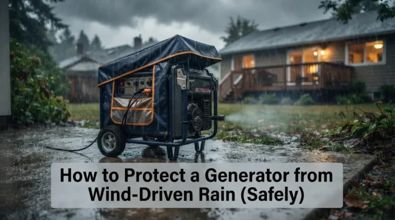 How to Protect a Generator from Wind-Driven Rain (Safely)