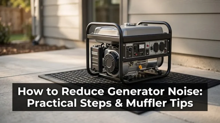 How to Reduce Generator Noise