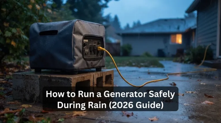 How to Run a Generator Safely During Rain (2026 Guide)