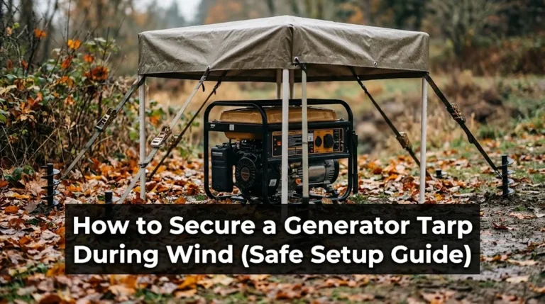How to Secure a Generator Tarp During Wind