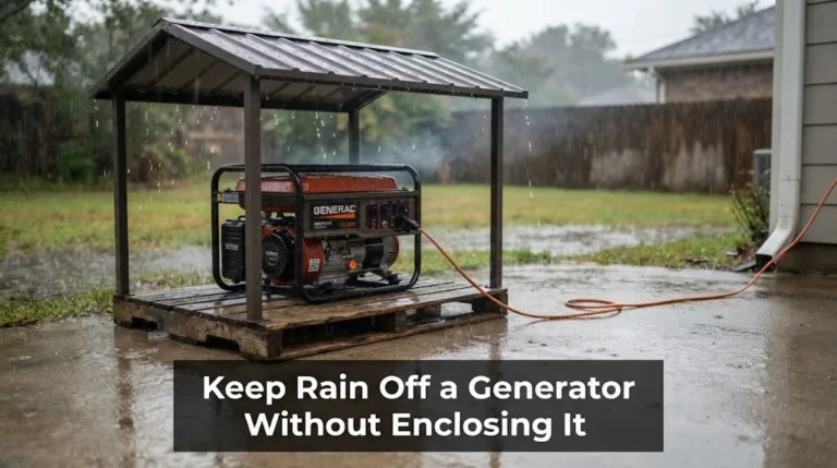 Keep Rain Off a Generator Without Enclosing It