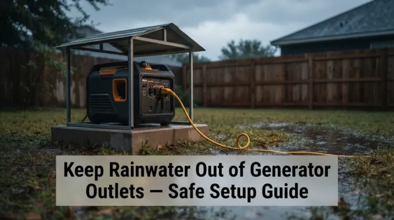Keep Rainwater Out of Generator Outlets — Safe Setup Guide