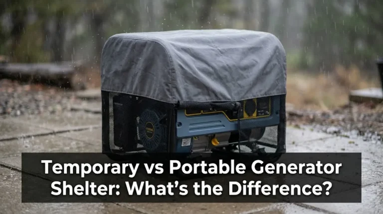 Temporary vs Portable Generator Shelter