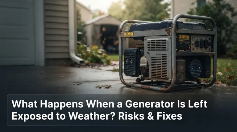 What Happens When a Generator Is Left Exposed to Weather