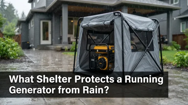 What Shelter Protects a Running Generator from Rain