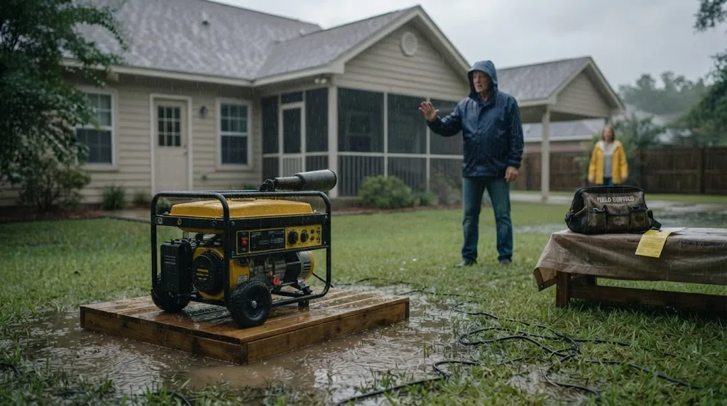 What to Do If the Generator Gets Wet While Running 
