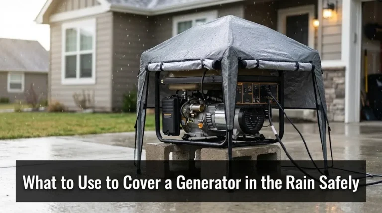 What to Use to Cover a Generator in the Rain Safely